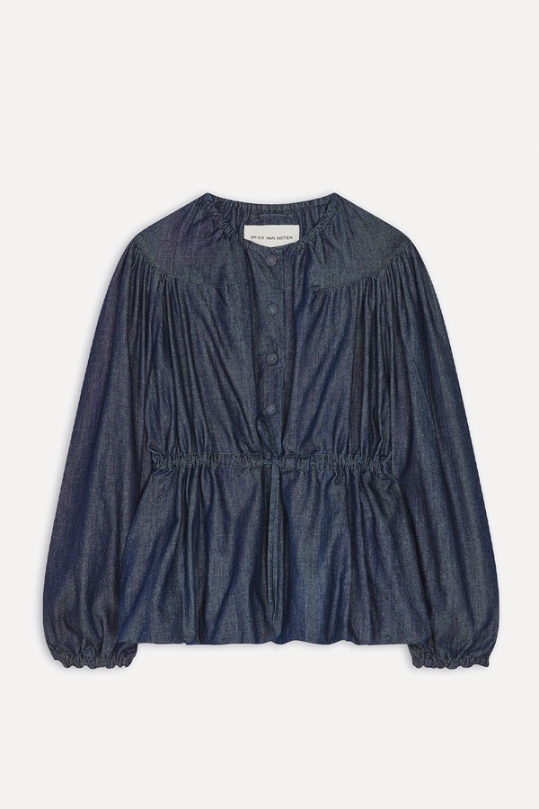 Denim Drawstring Jacket