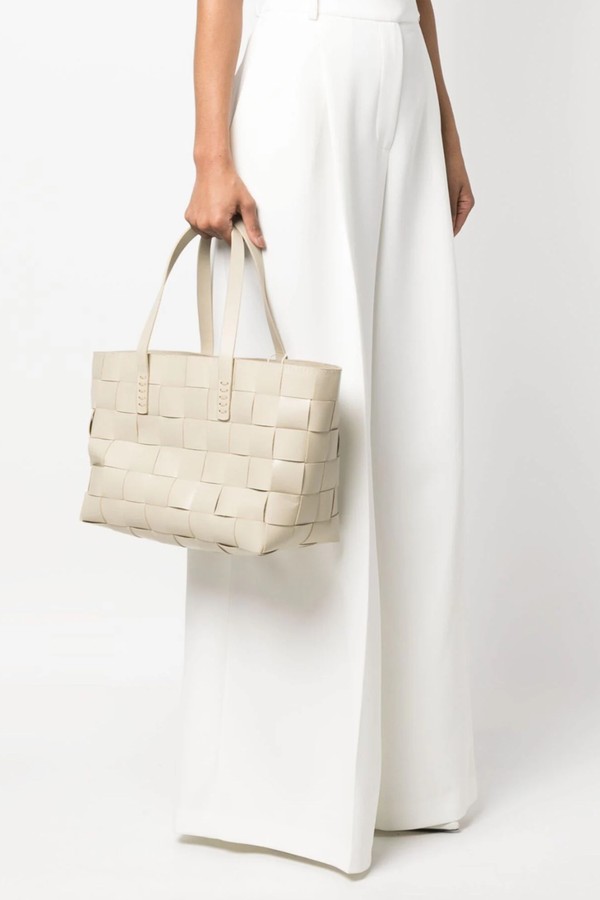 Woven Leather Tote Bag from Dragon Diffusion