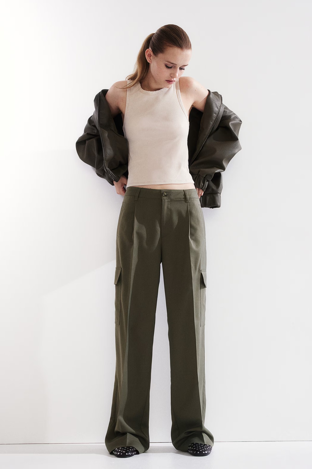 Wide Cargo Trousers from H&M