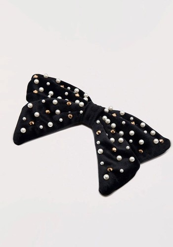 Embelished Bow Barrette from Lele Sadoughi