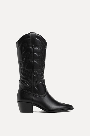 Heeled Cowboy Boots from Stradivarius