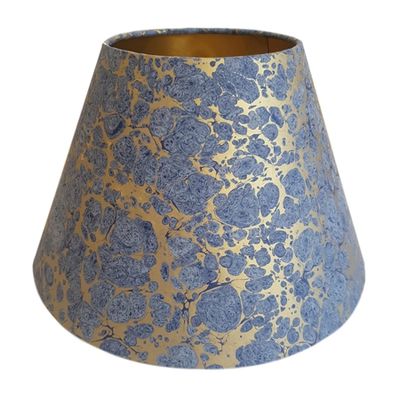 Marbled Paper Tapered Empire Lampshade from Munro & Kerr