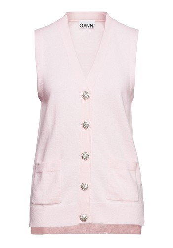 Embellished Cashmere Vest from Ganni