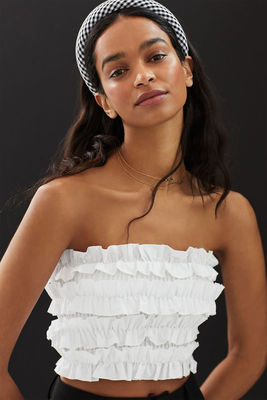 Ruffle Tube Top from Mare Mare x Anthropologie 