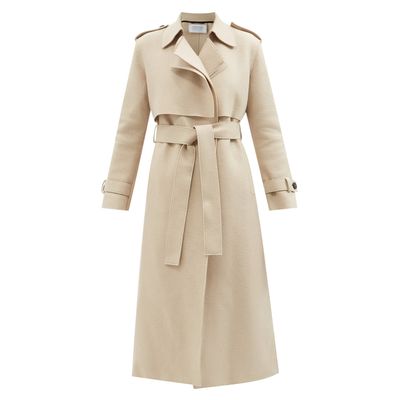 Pressed-Wool Trench Coat from Harris Wharf London
