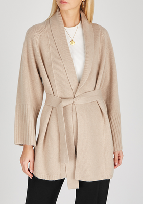 Charlotte Sand Cashmere Cardigan from Arch4