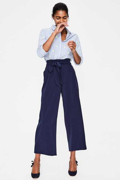 Paperbag Crop Trousers