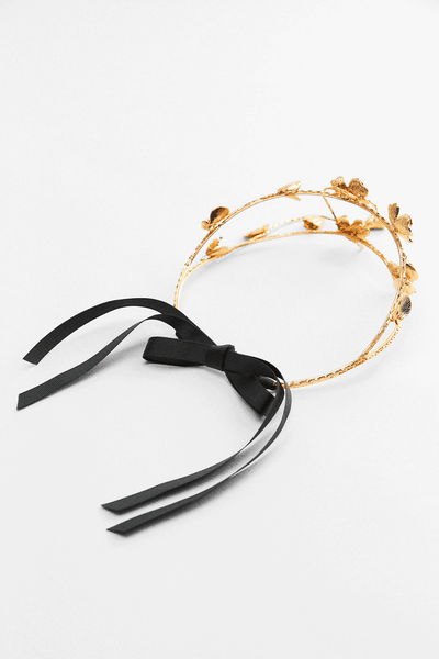 Floral Headband With Shiny Motifs from Zara