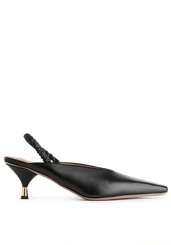 Slingback Leather Pumps