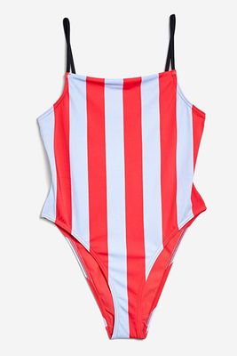 Straight Neck Swimsuit from Topshop