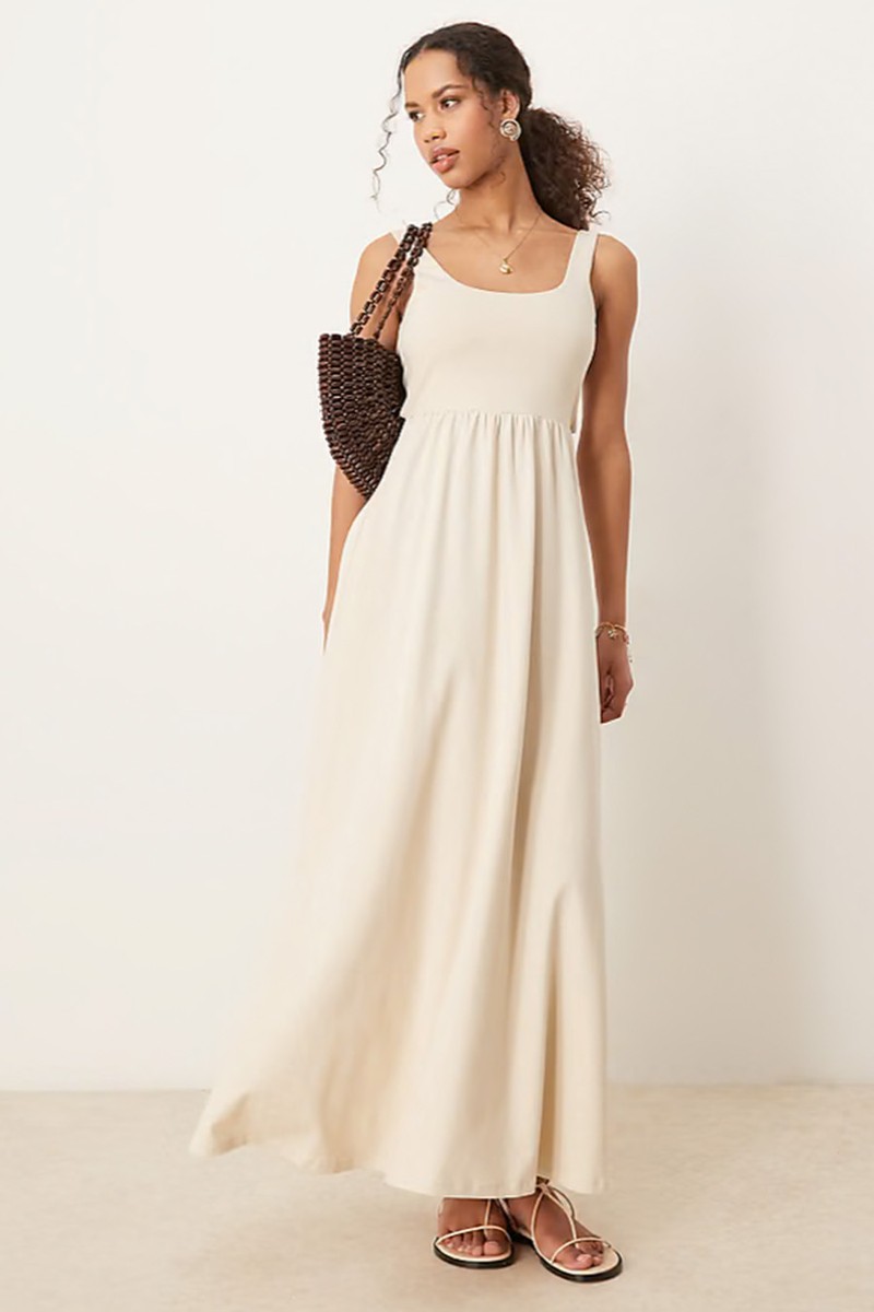 Square Neck Micro Bust Maxi Dress from ASOS DESIGN