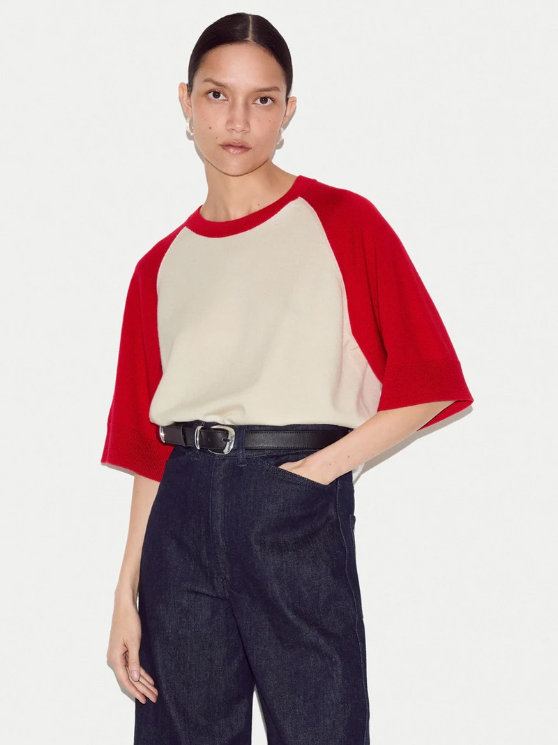 Merino Raglan Short Sleeve Jumper