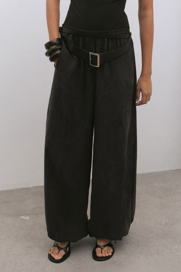 Balloon Trousers With Elastic Waist from Mango