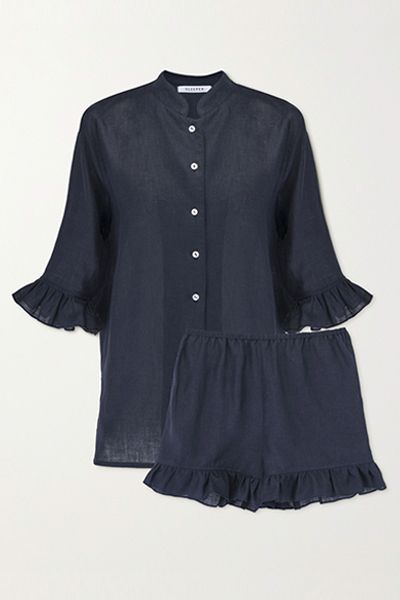 Ruffled Linen Pajama Set from Sleeper