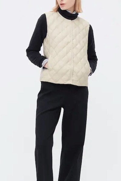 Warm Padded Quilted Vest from Uniqlo