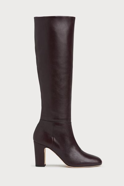 Kristen Bordeaux Leather Knee Boots from L.K. Bennett