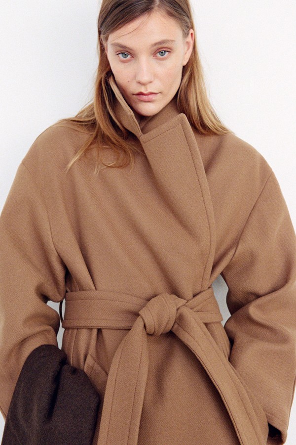  Manteco Wool Coat With Belt