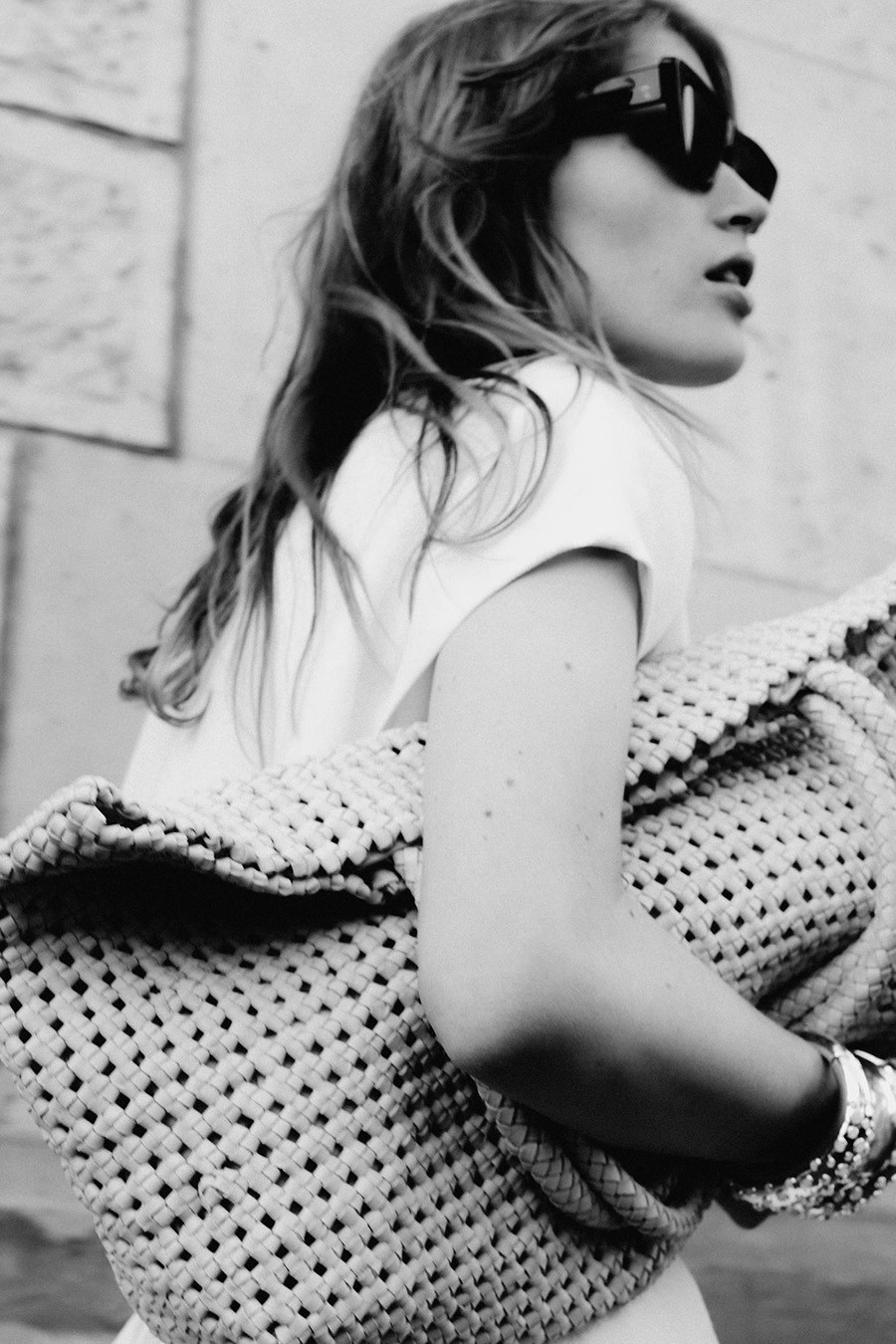 Braided Nappa Leather Shopper Bag