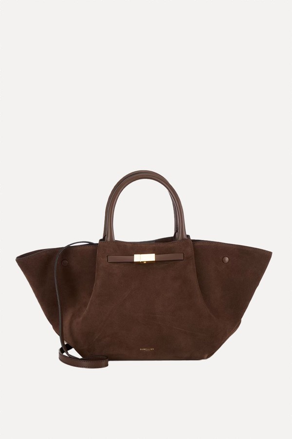 New York Midi Suede Tote Bag from Demellier