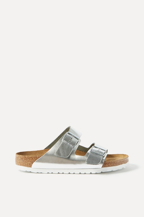 Arizona Metallic Leather Sandals from Birkenstock