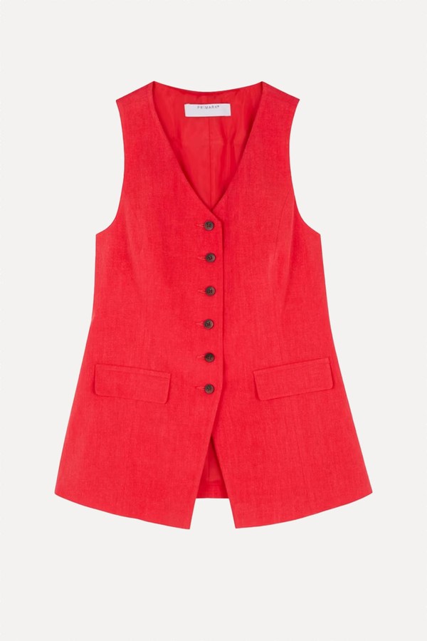 Flax Longline Waistcoat from Primark