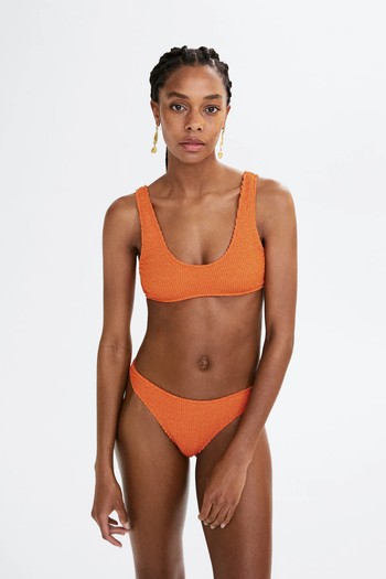 Classic Textured Bikini Bottoms  from Mango