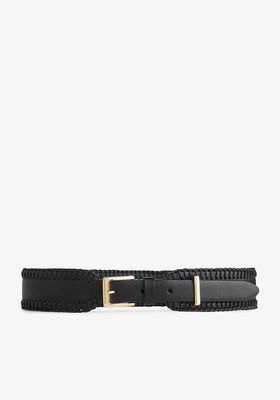 Whipstitch Leather Belt