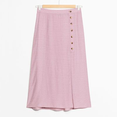 Asymmetrical Button Midi Skirt from & Other Stories