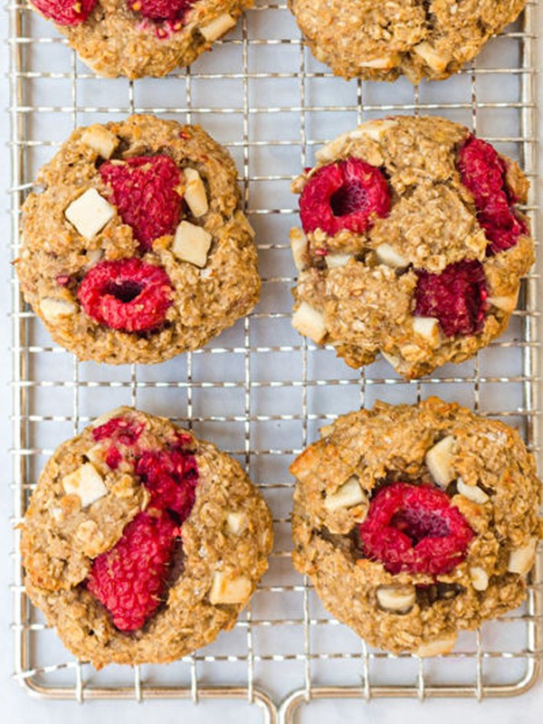 Raspberry & White Chocolate Cookies