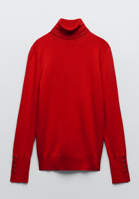 High Neck Knit Sweater from Zara