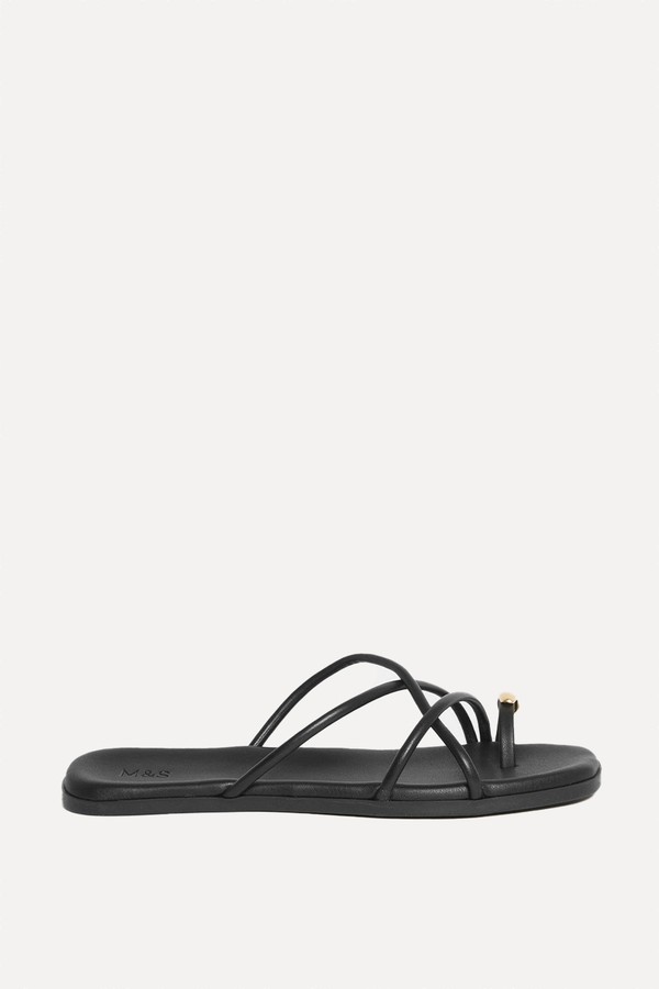 Flat Toe Loop Mules