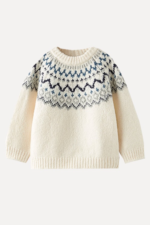 JACQUARD KNIT SWEATER from Zara