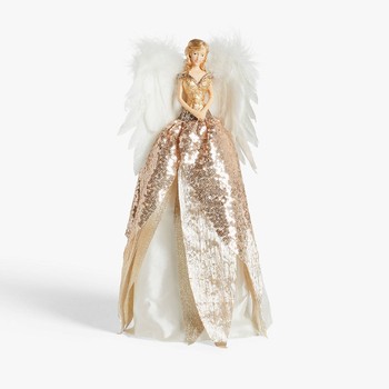 Renaissance Angel In Sequin Dress Figure