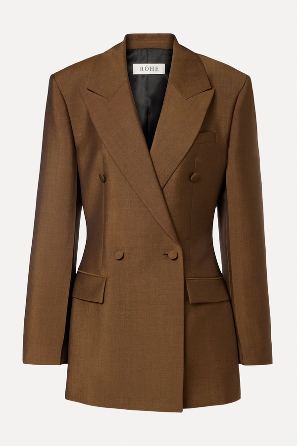 Virgin Wool & Mohair Blazer from Róhe