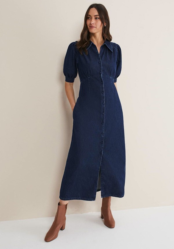 Cosette Denim Midaxi Dress