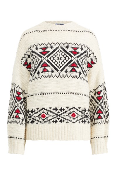 Geometric Wool-Blend Jumper