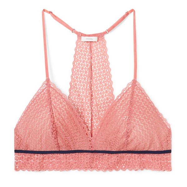 The Merry Me Stretch-Lace And Tulle Soft-Cup Triangle Bra from Eberjey