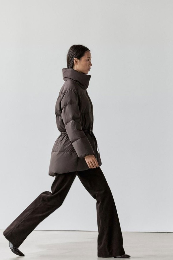 Water-Repellent Down Jacket With Elasticated Waist from Massimo Dutti