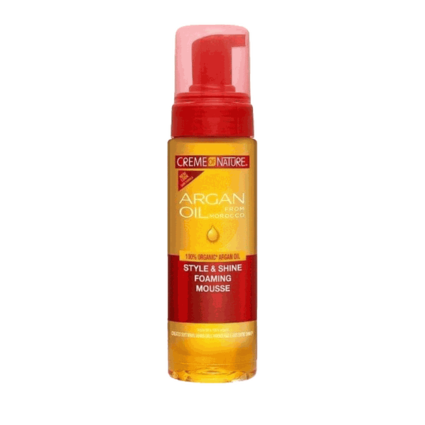 Argan Oil Style & Shine Foaming Mousse from Creme of Nature 