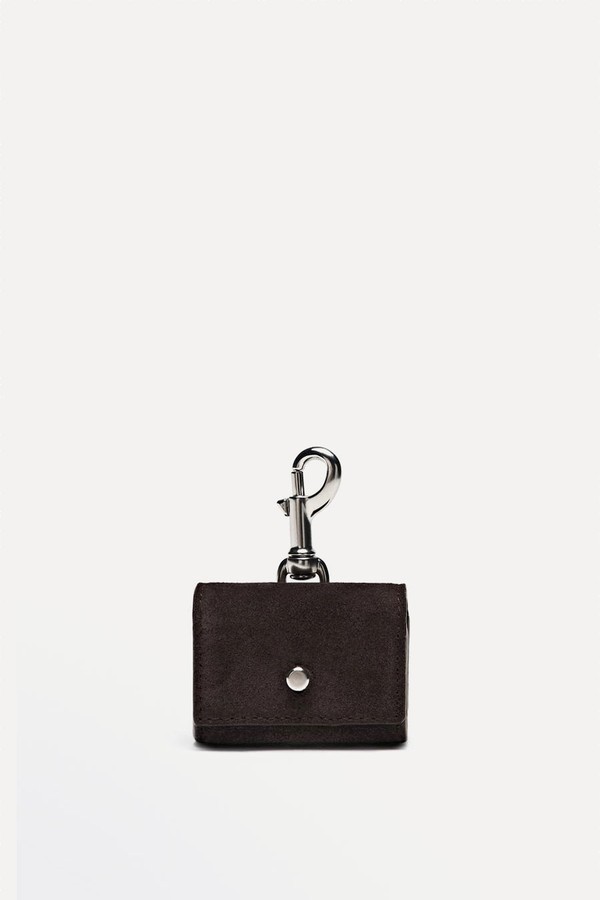 Split Suede Leather AirPods Case from Massimo Dutti