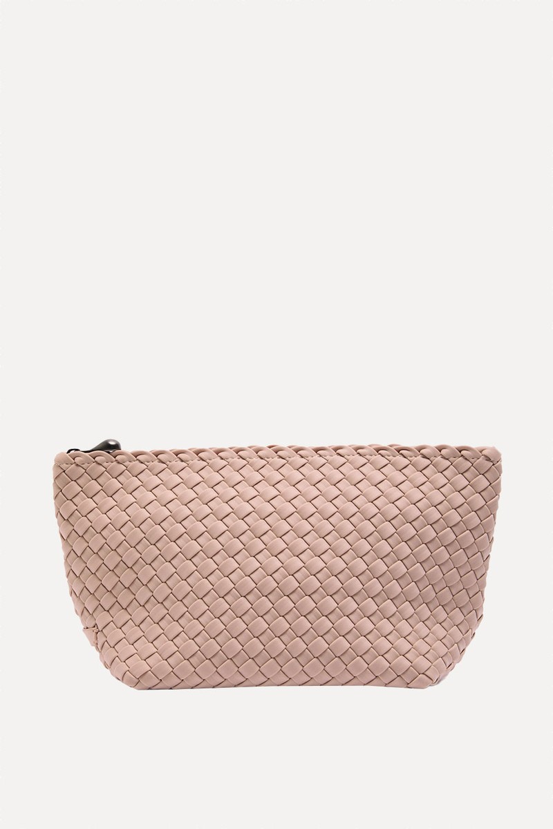 Portofino Medium Woven Nylon Wash Bag from Naghedi