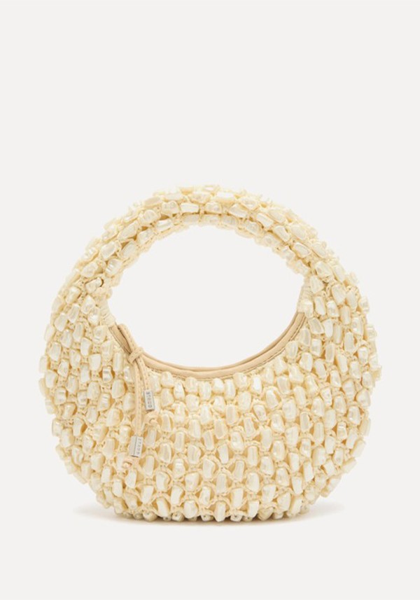 Reef Bead-Embellished Crochet Top Handle*