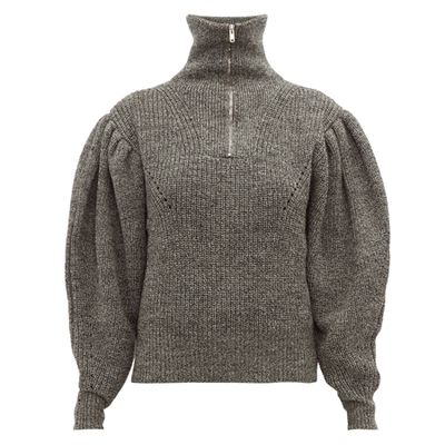 Kuma Puff-Sleeve Wool Sweater from Isabel Marant