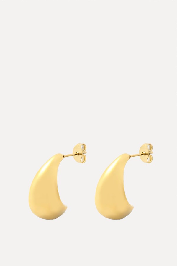 Curved Midi Hoop Earrings from D.Louise