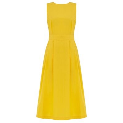 Cotton Tie Back Midi Dress from Warehouse
