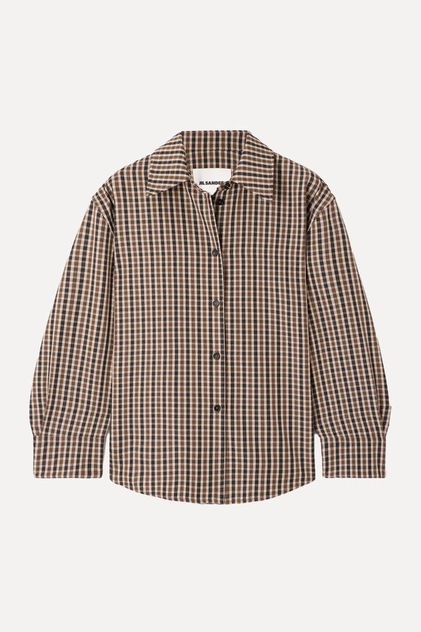 Checked Wool Shirt from Jil Sander