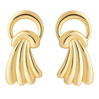 Waterfall Stud Earrings In Gold