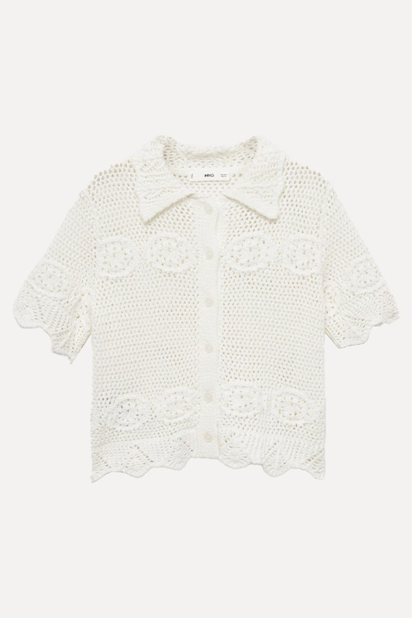 Crochet Knit Cardigan from Mango