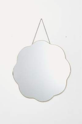 Flora Scallop Hanging Mirror from Oliver Bonas