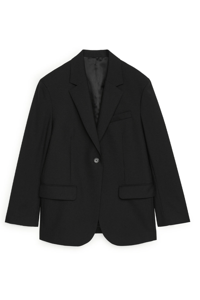 Oversized Wool Hopsack Blazer from ARKET